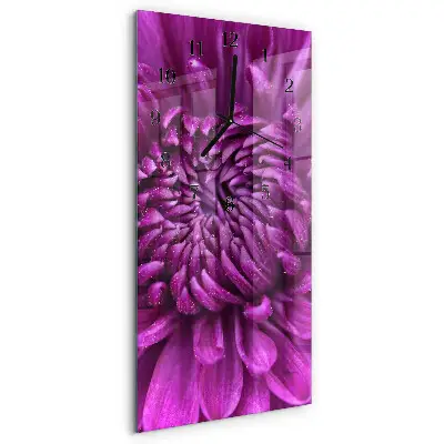 Decoratieve glazen klok verticaal Pioen