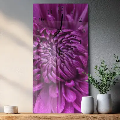 Decoratieve glazen klok verticaal Pioen