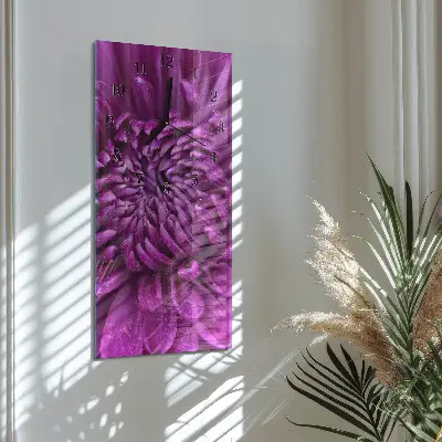 Decoratieve glazen klok verticaal Pioen