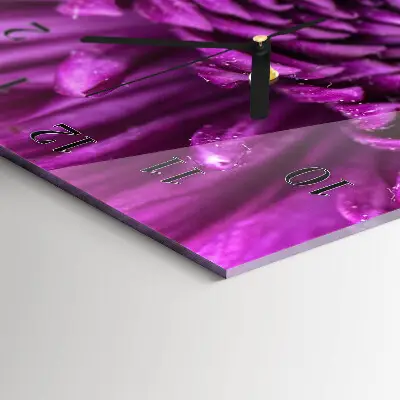 Decoratieve glazen klok verticaal Pioen