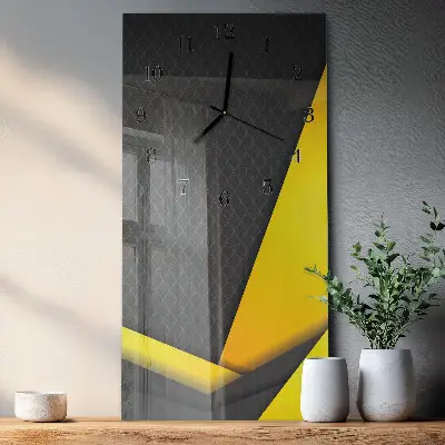 Glazen klok verticaal Abstractie