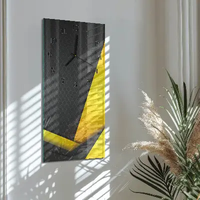 Glazen klok verticaal Abstractie