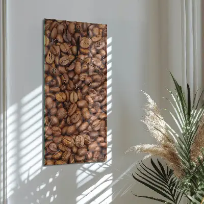 Verticale moderne glazen wandklok Bonen
