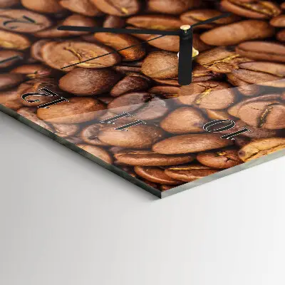 Verticale moderne glazen wandklok Bonen