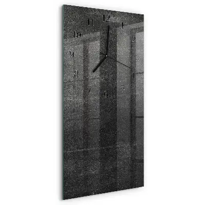 Decoratieve glazen klok verticaal Grafiet