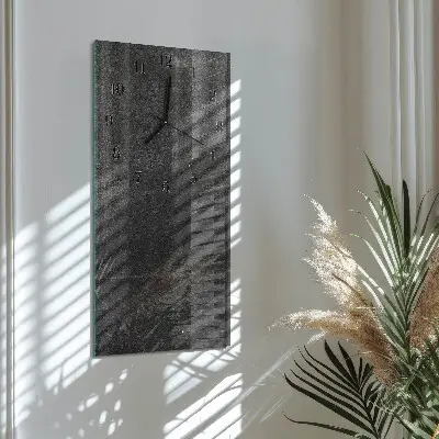 Decoratieve glazen klok verticaal Grafiet
