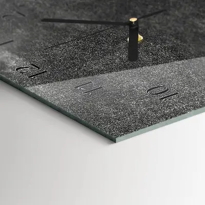 Decoratieve glazen klok verticaal Grafiet