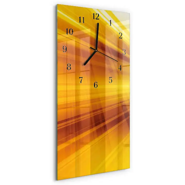 Decoratieve glazen klok verticaal Strepen