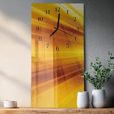 Decoratieve glazen klok verticaal Strepen