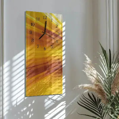 Decoratieve glazen klok verticaal Strepen