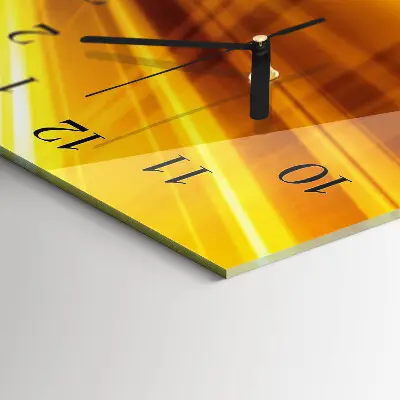 Decoratieve glazen klok verticaal Strepen