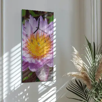 Rechthoekige glas klok verticaal Lelie