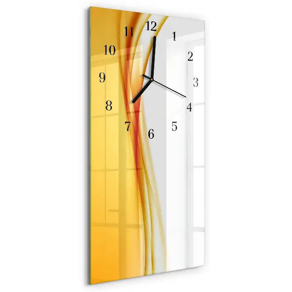 Decoratieve glazen klok verticaal Patroon