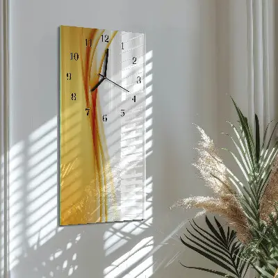 Decoratieve glazen klok verticaal Patroon