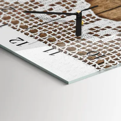 Decoratieve glazen klok verticaal Tafel