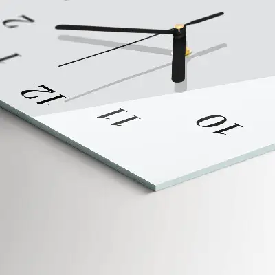 Verticale moderne glazen wandklok Bloeiende boom