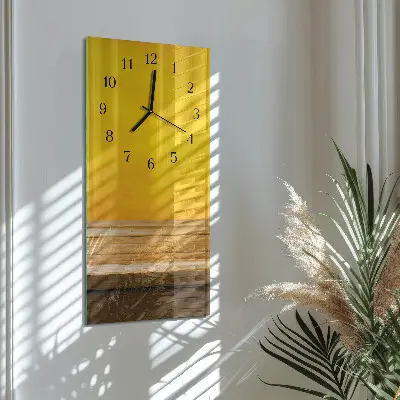 Rechthoekige glas klok verticaal Tafel