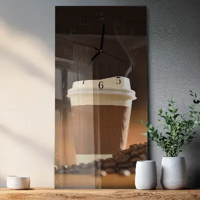 Decoratieve glazen klok verticaal Mok