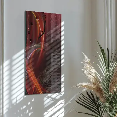 Glazen klok verticaal Abstracte lijnen