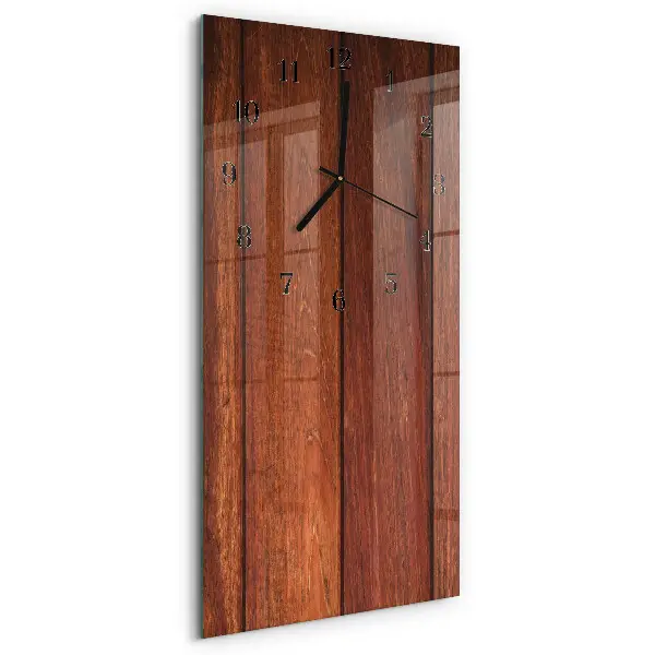 Decoratieve glazen klok verticaal Hout