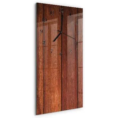 Decoratieve glazen klok verticaal Hout