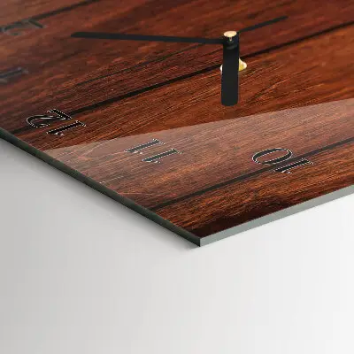 Decoratieve glazen klok verticaal Hout