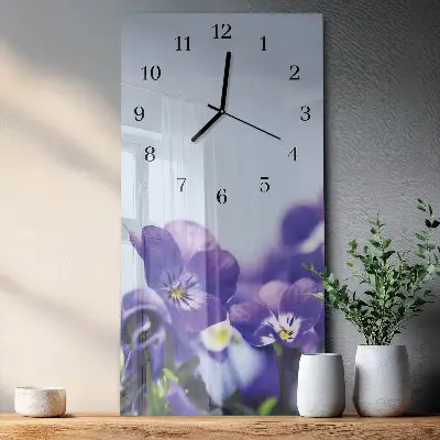 Rechthoekige glas klok verticaal Bloemen