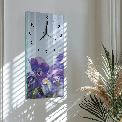 Rechthoekige glas klok verticaal Bloemen