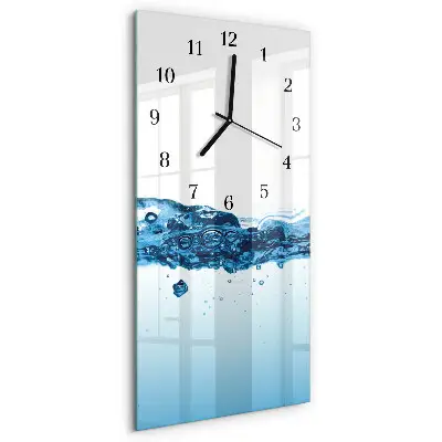 Rechthoekige glas klok verticaal Water