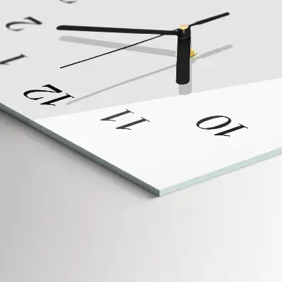 Rechthoekige glas klok verticaal Water