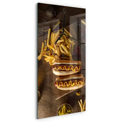Decoratieve glazen klok verticaal Fastfood