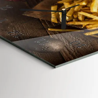 Decoratieve glazen klok verticaal Fastfood