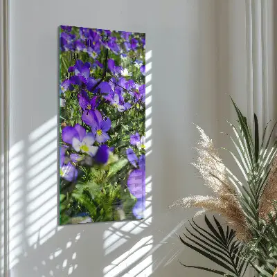 Rechthoekige glas klok verticaal Sleutelbloemen
