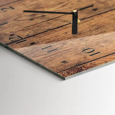 Decoratieve glazen klok verticaal Hout