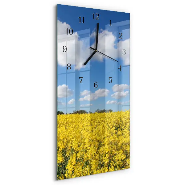 Glazen klok verticaal Veld