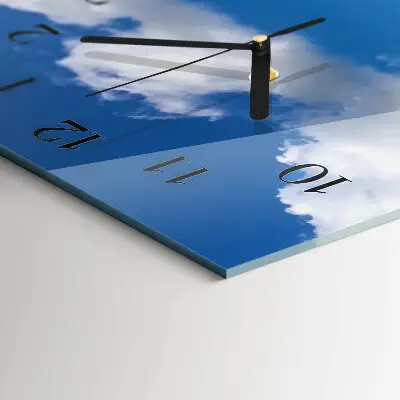 Glazen klok verticaal Veld