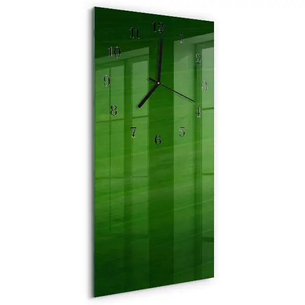 Decoratieve glazen klok verticaal Patroon