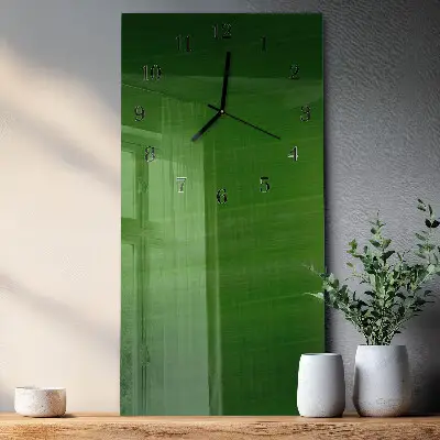 Decoratieve glazen klok verticaal Patroon