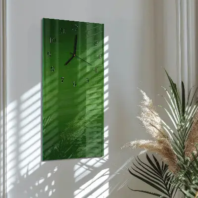Decoratieve glazen klok verticaal Patroon