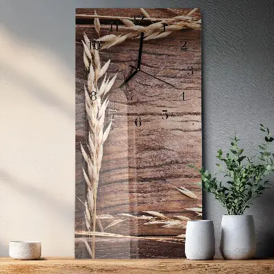Rechthoekige glas klok verticaal Graantabel