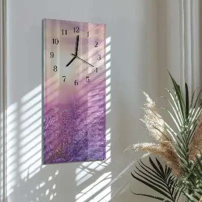 Rechthoekige glas klok verticaal Lavendel