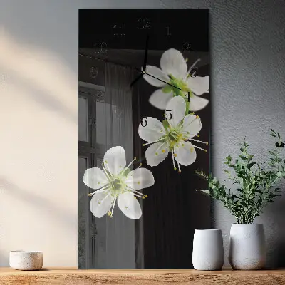 Rechthoekige glas klok verticaal Bloemen