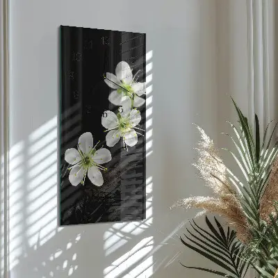 Rechthoekige glas klok verticaal Bloemen