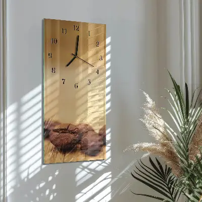 Glazen klok verticaal Bonen