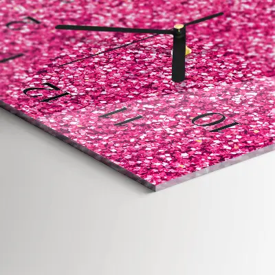 Verticale moderne glazen wandklok Verschijning