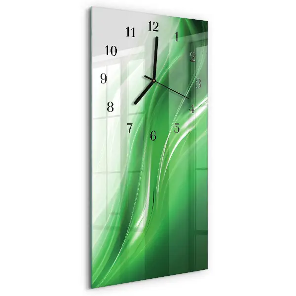 Decoratieve glazen klok verticaal Abstractie