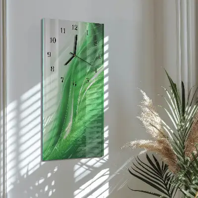 Decoratieve glazen klok verticaal Abstractie