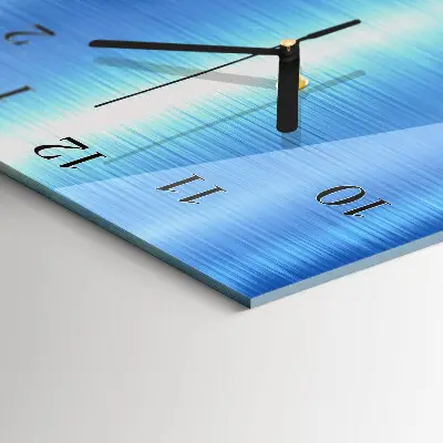 Verticale rechthoekige glazen wandklok Patroon