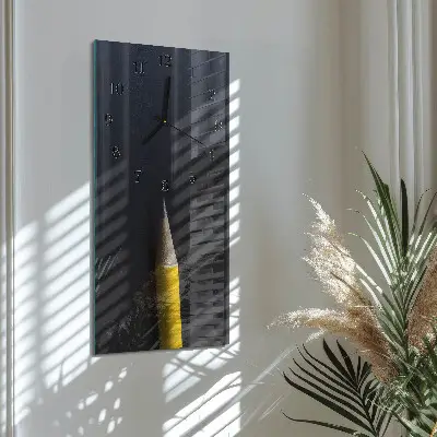 Glazen klok verticaal Potlood