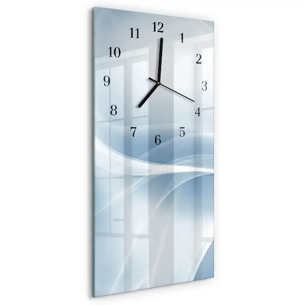 Decoratieve glazen klok verticaal Abstracte lijnen